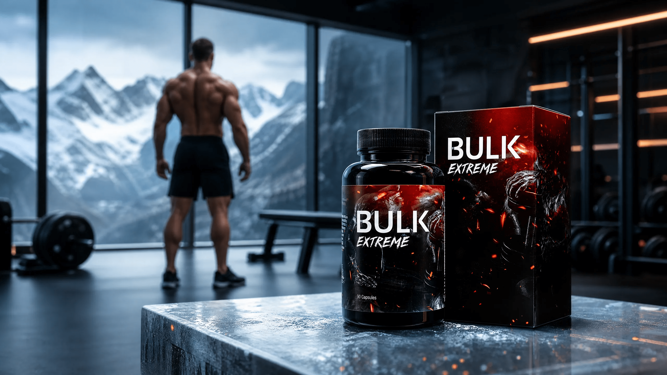 Muscle transformation results illustration