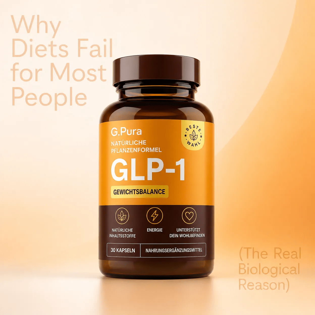 why diets fail explanation showing biological and hormonal reasons affecting metabolism and weight loss